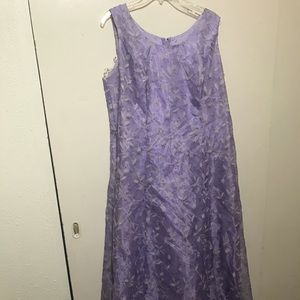 Purple and silver dress